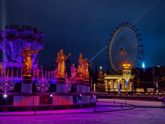 Каток на ВДНХ.  Фото: Анастасия..