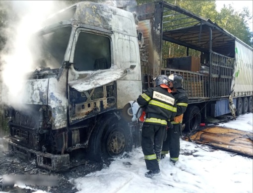 🔥 Грузовой автомобиль загорелся на Егорьевском шоссе  Происшествие произошло накануне, 21 августа, около..