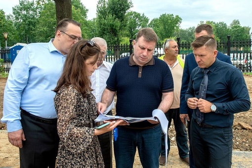 Приехал на улицу Высотную, где при поддержке нашего Губернатора Андрея Воробьева продолжается..