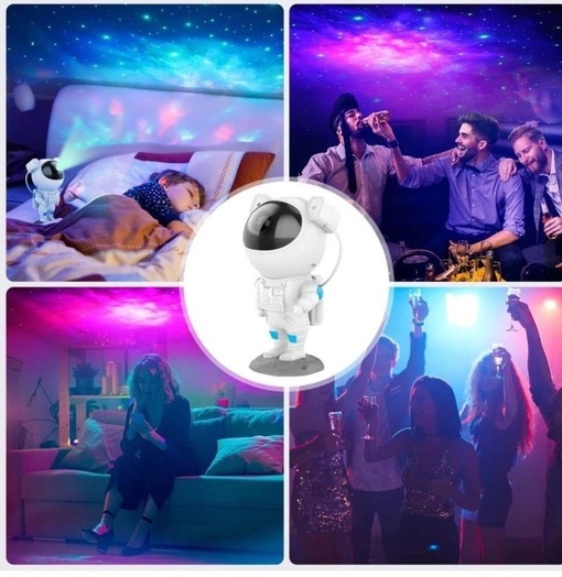 Хотите добавить немного космической атмосферы в свою спальню или детскую? Тогда ночник-проектор "Космонавт"..