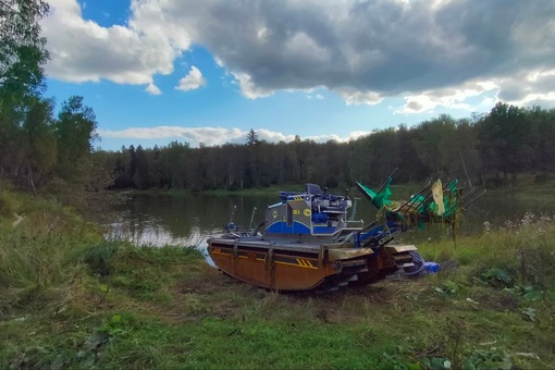 В Краснозаводске завершена очистка пруда от крупногабаритного мусора, а также водной растительности и..