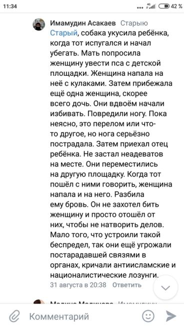 В Новой Москве мать с кулаками защитила ребенка сначала от собаки без намордника, а потом и от ее..