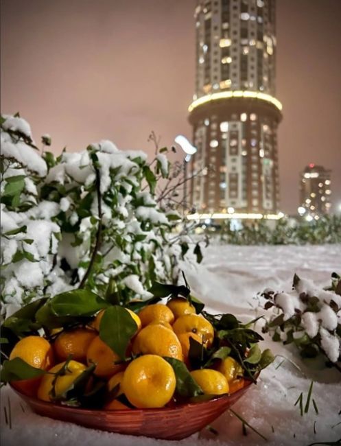 Новогоднее настроение в Маяке 🍊❄️  Фото - @..