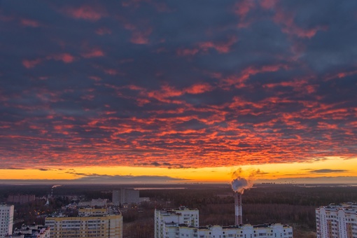 рассвет в последний октябрьский..