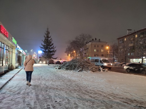 😢😢😢 Елки на Окском проспекте спилили  🌲 Летом мы уже писали о голубых елях на Окском проспекте в Коломне...