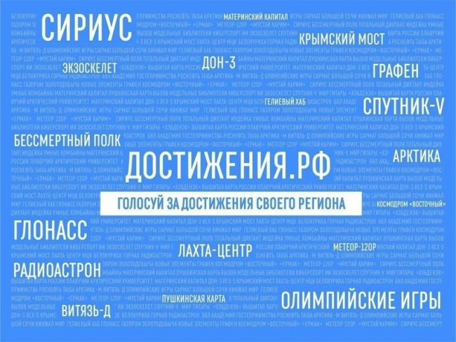 Давайте проголосуем за самые значимые достижения Московской области! 
«Достижения.рф» — проект для тех,..