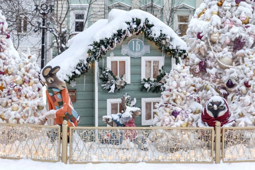 🎄 Сказочные «дворики» на Тверском бульваре.  Фото: Светлана..