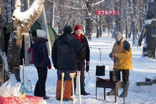 ⛷ В воскресенье в коломенском парке 50-летия Октября состоялись соревнования по лыжному ориентированию,..