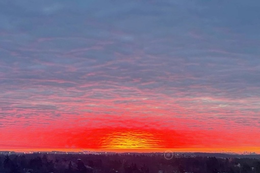 Вдохновляющий рассвет понедельника..