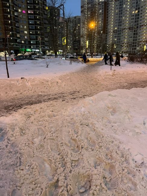 Ужасное состояние прохожей части  у пешеходного перехода на Новом Бульваре к Лицею #5 
Дети ходят каждый..