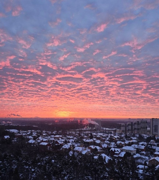 Вдохновляющий рассвет понедельника..