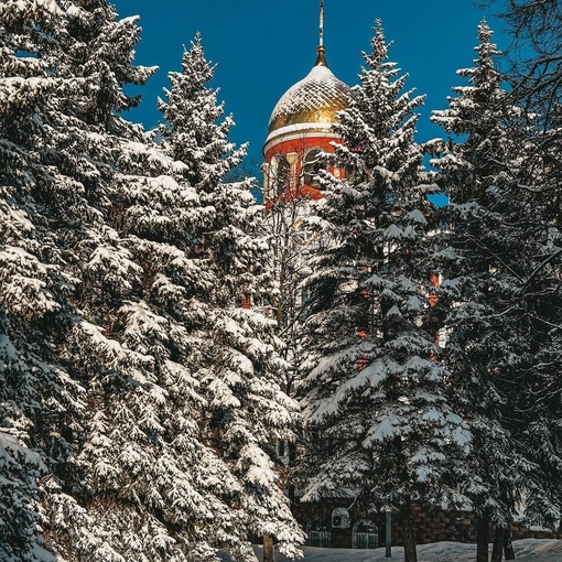 Мороз и солнце в центре города❄️  Фото..