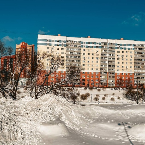 Мороз и солнце в центре города❄️  Фото..