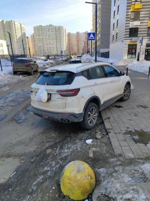 В ЖК Люберцы местные жители борются с неправильной парковкой очень..