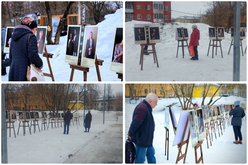 Выставка "Жена Героя" в парке..