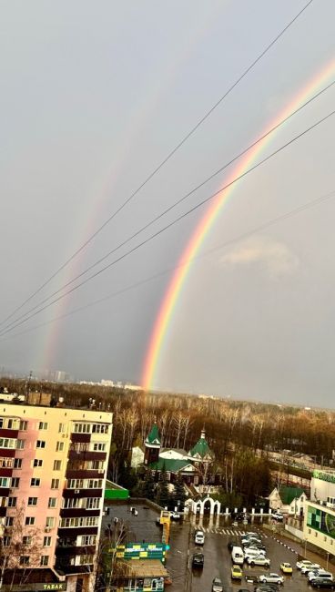 Двойная радуга над Мытищами..