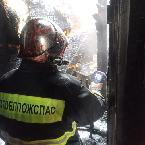 Пожар сегодня произошел в СНТ Лесное, рядом с д.Лешково, Сергиево-Посадский..