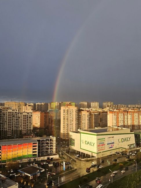 Двойная радуга над Мытищами..