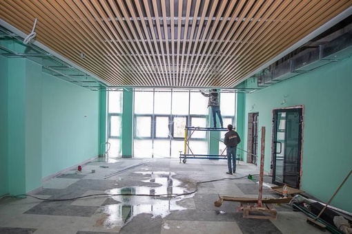 Новый корпус школы №8 «Надежда» готов на 79% 🏗️  На текущий момент завершены работы по монтажу окон и..
