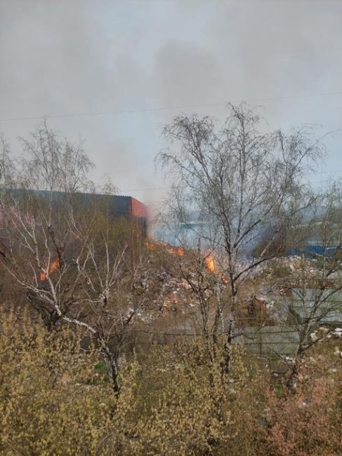 Вчера жители писали про свалку возле Москокса, так вот она сегодня горит и вонь несусветная вокруг...