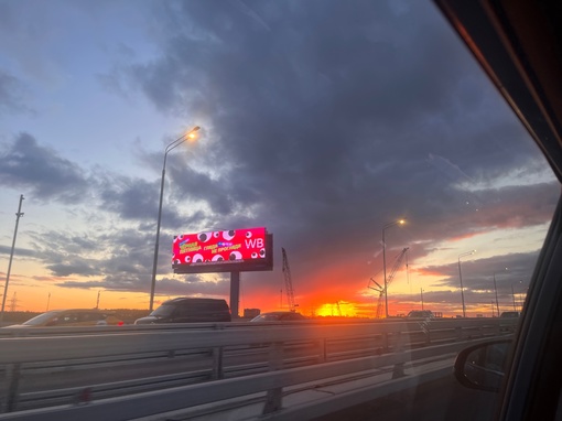 Сначала град, потом солнце и в итоге красивый закат..