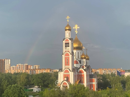 Радуга после вечернего дождика..