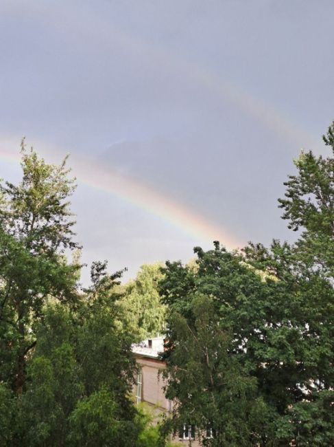 ЛЕТНИЙ ДОЖДЬ 🌧 
Балашиха-1. 
Там ещё и солнце - кое-кто даже радугу поймал..