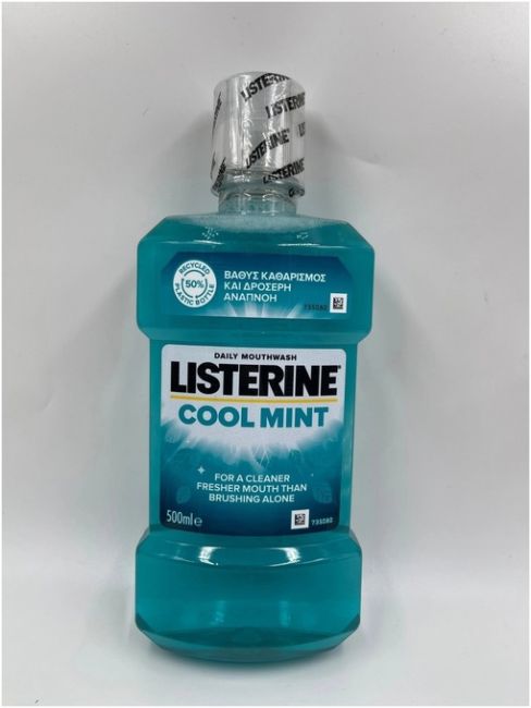 В ополаскивателе для рта нашли бактерии, приводящие к раку  В ополаскивателе для полости рта Listerine Cool Mint..