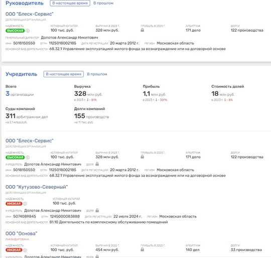 Продолжаем рассказывать про новых подрядчиков, реорганизуемой УК "Подольск".  ООО "Центральный-Дубровицы"..