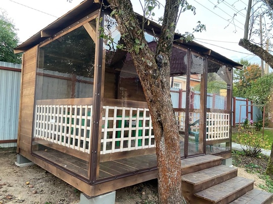 Мягкие окна.  Производство находится в городе Сергиев - Посад.  Замер, изготовление и монтаж.  Выезд на замер в..