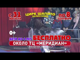 Электросталь! 
Дарим 15 билетов на потрясающее шоу, с участием морских животных в [club212049774|цирк "Белиссимо"]. 
С..