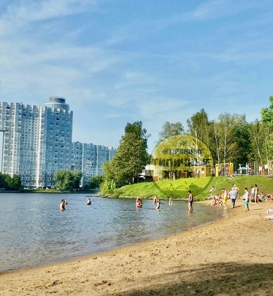 Середина сентября в Химках: на канале сегодня некоторые даже купались..