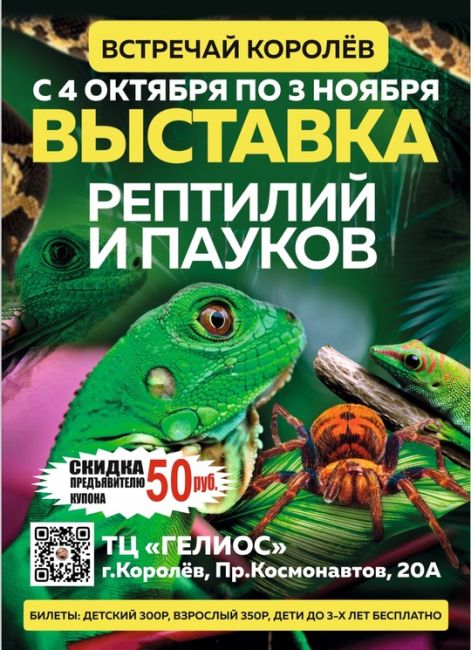 🤩Розыгрыш 50 билетов
на выставку "ИНСТИНКТ ХИЩНИКА "КОРОЛЕВ "встречай👋
С 4 октября по 3 ноября(включительно)
 ..