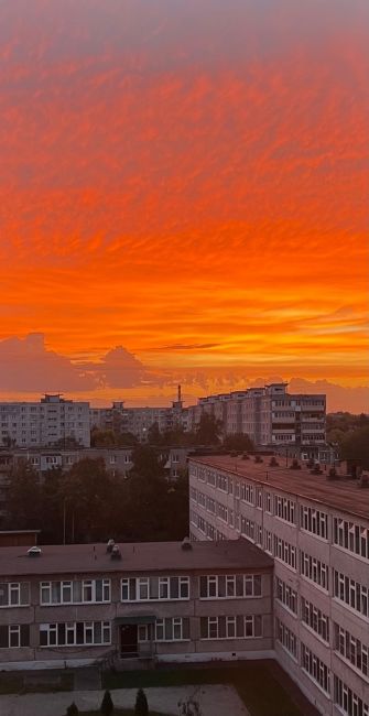 Волшебный рассвет сегодня утром..