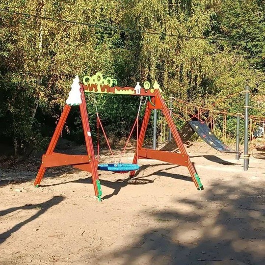 😍 В парке у Алексеевских прудов теперь очень красиво. Правда, по слухам, волейбольные сетки уже..