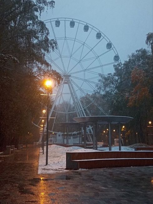 Осенне-зимний парк Толстого и сквер Рубцовой..