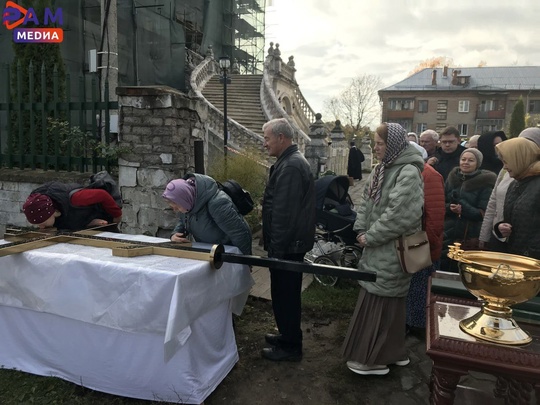 В селе #Быково состоялось торжественное освящение нового главного купола и креста церкви Владимирской..