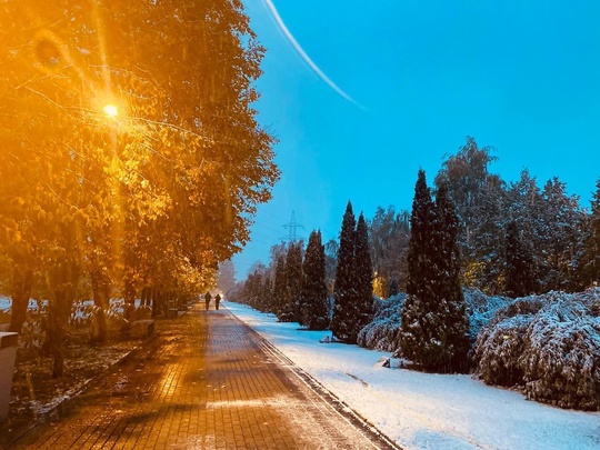 Осенне-зимний парк Толстого и сквер Рубцовой..