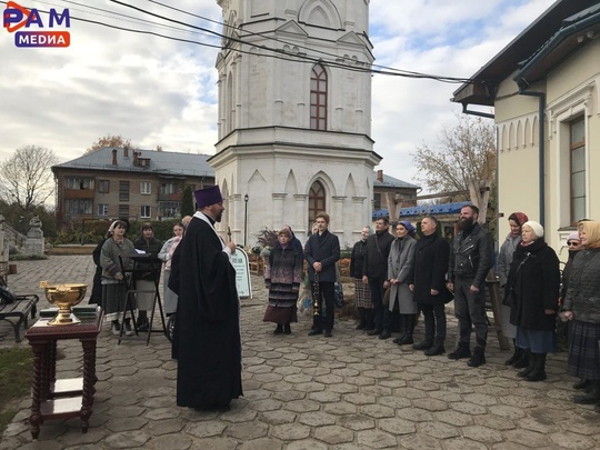 В селе #Быково состоялось торжественное освящение нового главного купола и креста церкви Владимирской..