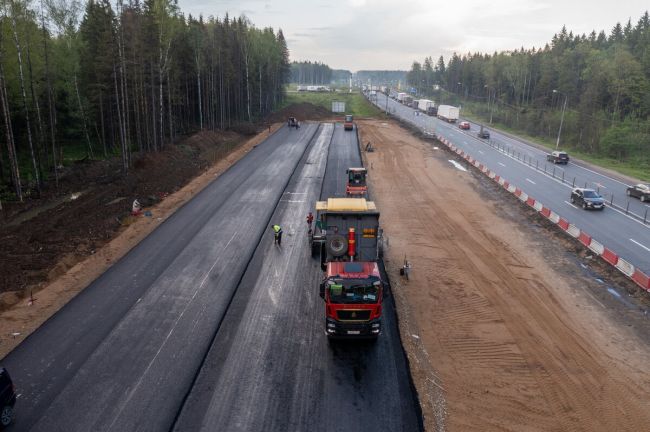 ✅ В 2025 году завершится строительство транспортной развязки на М-1 «Беларусь» с дорогой А-108. Сейчас объект..