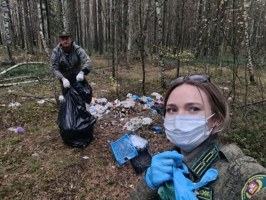 Спасибо Вам большое 🙏  Около деревни Устьяново сотрудники Орехово-Зуевского филиала ГКУ МО «Мособллес»..