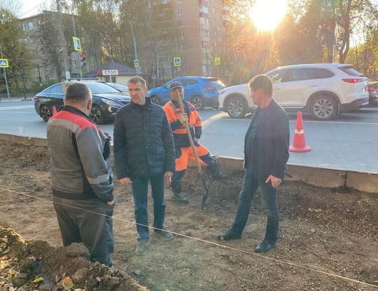 В рамках партпроекта «Безопасные дороги» в Долгопрудном начались работы по реконструкции участка дороги на..