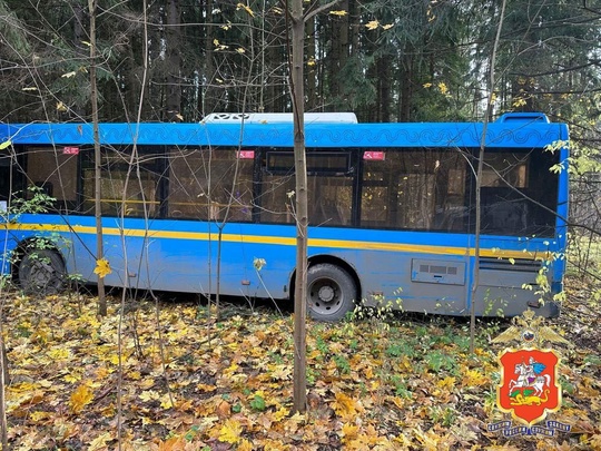 В Мытищах водитель автобуса съехал в кювет и врезался в дерево 
Пассажиры не пострадали. По предварительной..