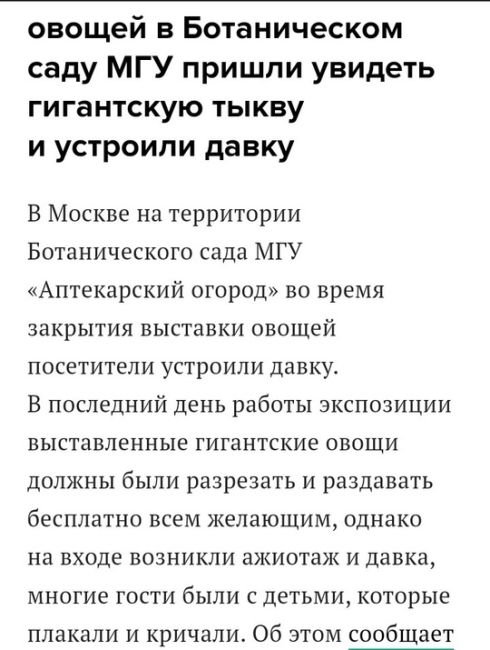 Жительница Можайска вырастила гигантскую тыкву весом более 200 килограмм 🤯  Как сообщается, садовод Наталья..