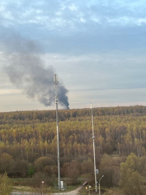 Что горит в Полёте? Дым видно в Электростали из-за..