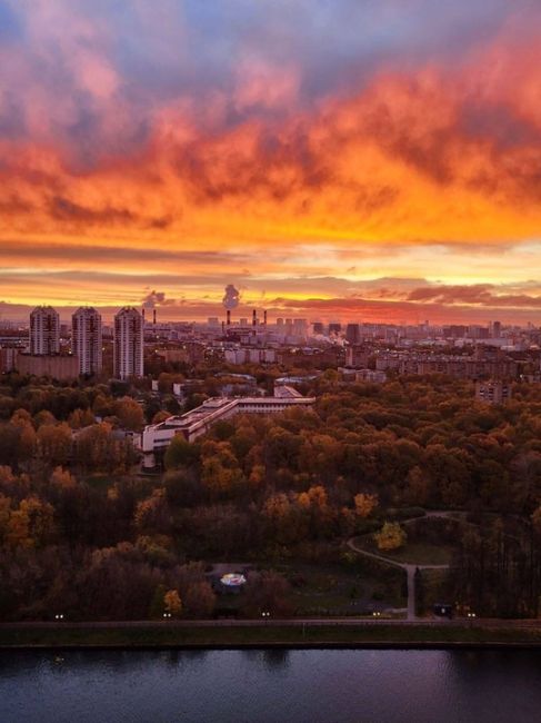 Ну и рассветы в Химках пошли роскошные, что-то невероятное..