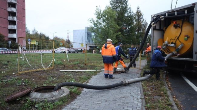 Аварийная ситуация с водоотведением в Мытищах устранена  Специалисты ООО «Водопроводно-канализационные..