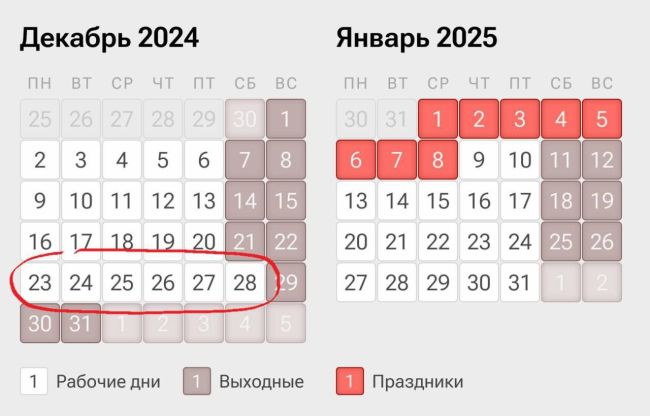 🙃Дорогие работники, приготовьтесь: перед Новым годом нас ждёт ещё одна шестидневная рабочая..