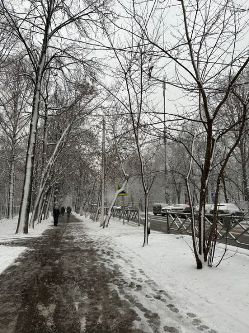 Зима наступает на Химки..