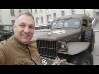 Многодетный пожарный за рулём раритетного автомобиля 1944г.в. 
 ⚡ 🔥 Эксклюзивные видео - парад изнутри  В..